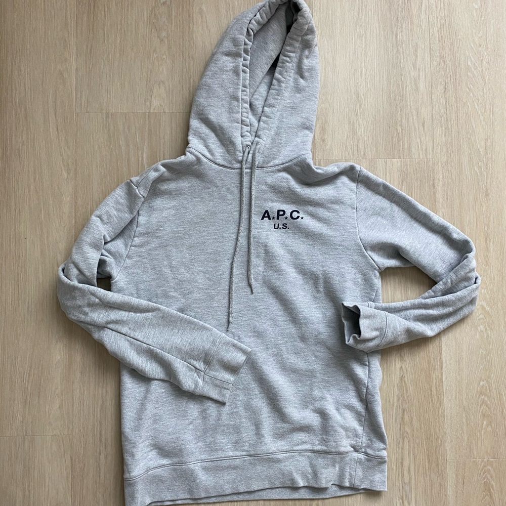 APC logo hoodie in gray